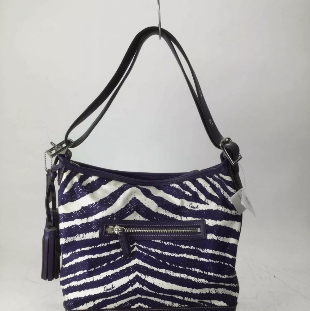 NWT Coach Legacy Zebra Print Zip Duffle Bag - Picture 7 of 8
